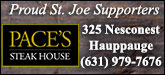 Pace's Steak House Sponsorship Banner
